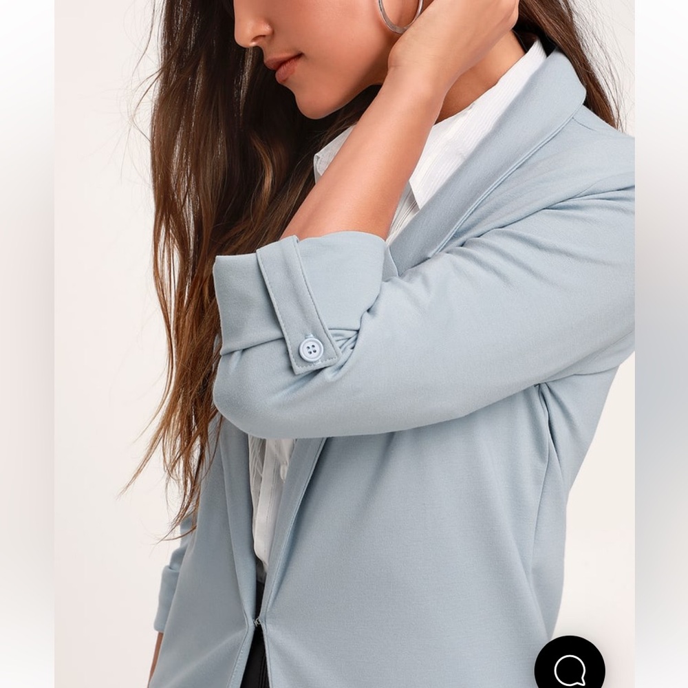 Lulus Love You More Light Blue Blazer